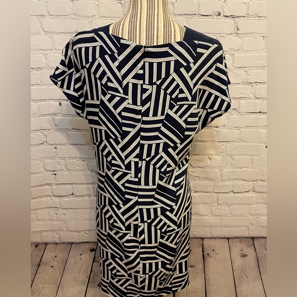 United colors of benetton dress small multicolour black white short sleeve sz S